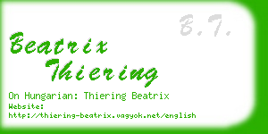 beatrix thiering business card